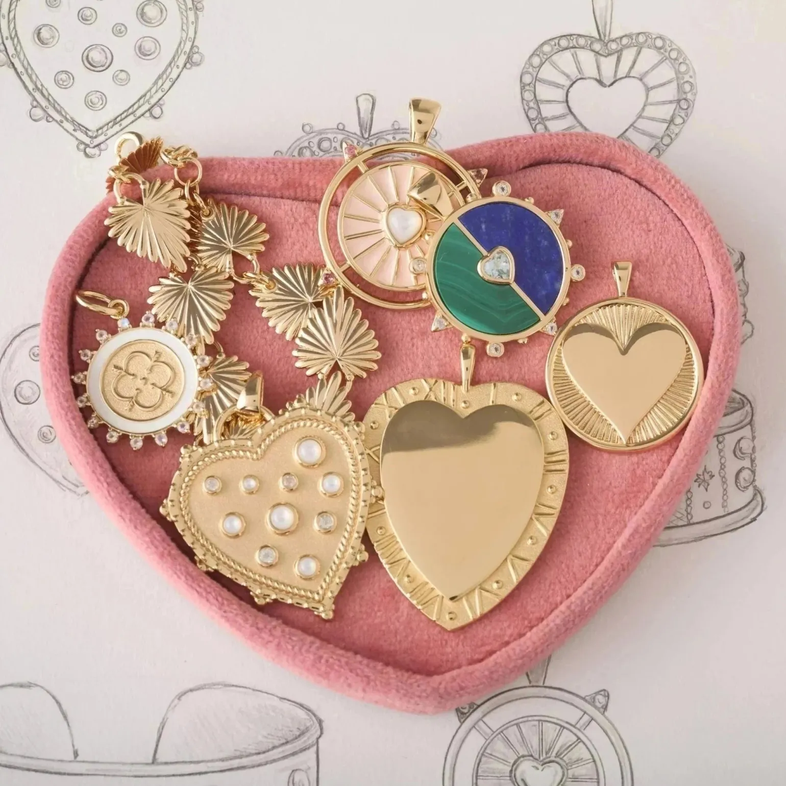 Love Across All Time Heart Pendant
