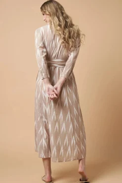 Luciana Ikat Dress Khaki