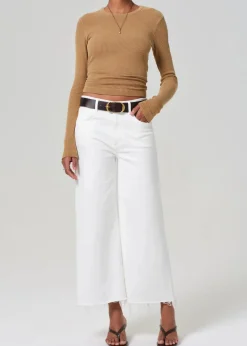 Lyra Wide Leg Crop Soft White