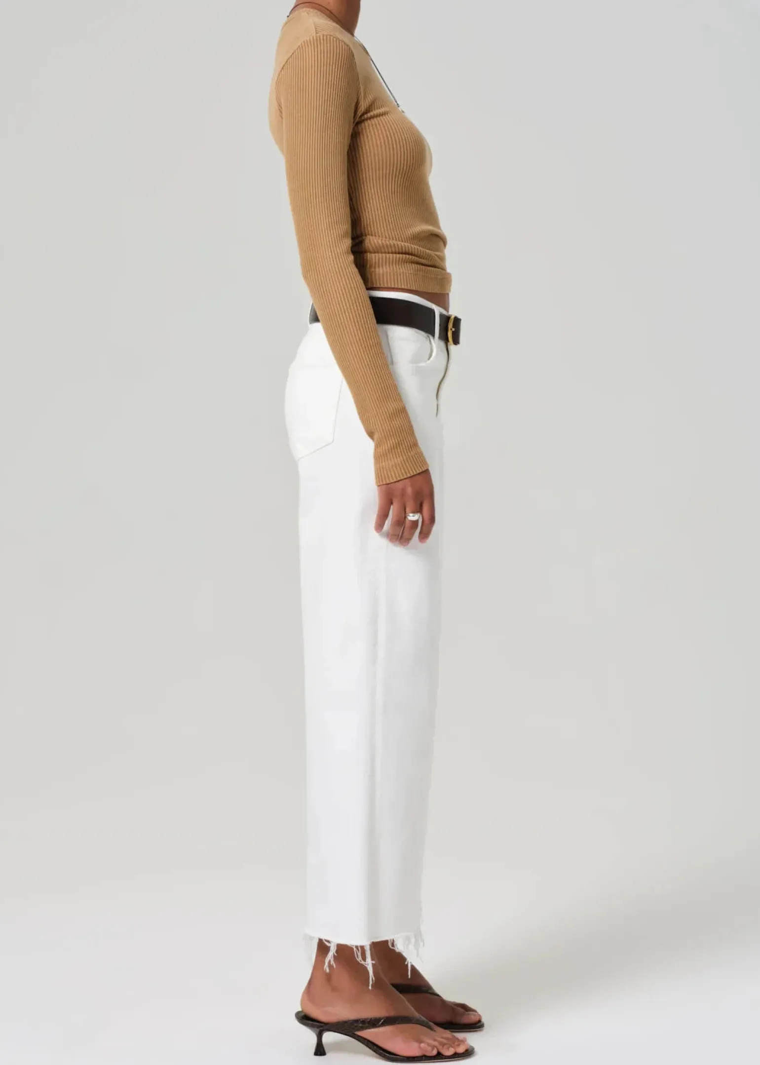 Lyra Wide Leg Crop Soft White