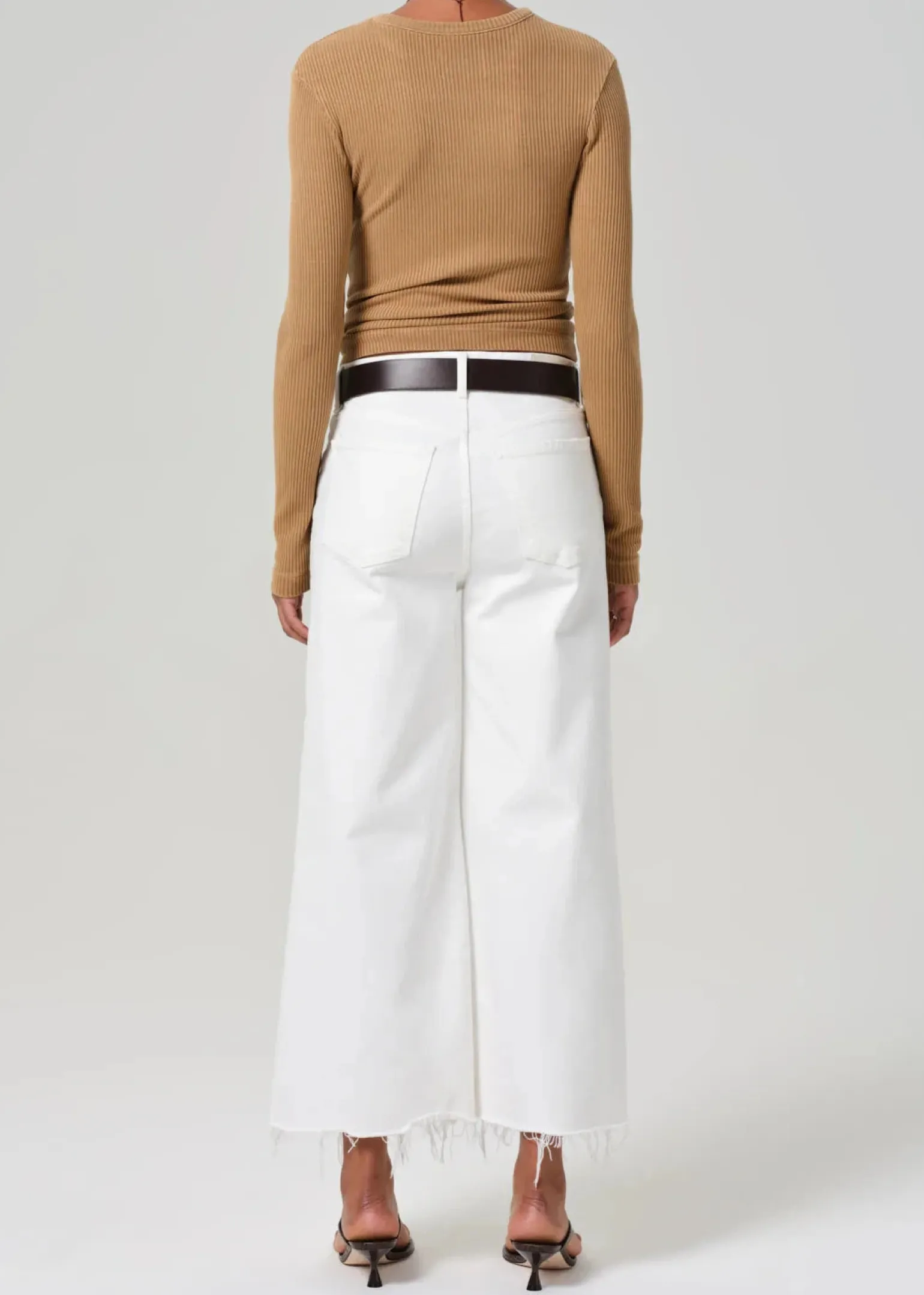 Lyra Wide Leg Crop Soft White