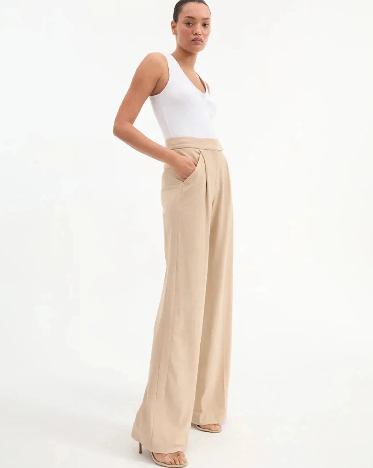 Marbeau Pant Stone Khaki