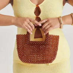 Marel Handbag Amber Beaded