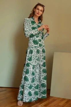 Meredith Floral Dress Green