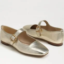 Michaela Mary Jane Flat Gold Leaf
