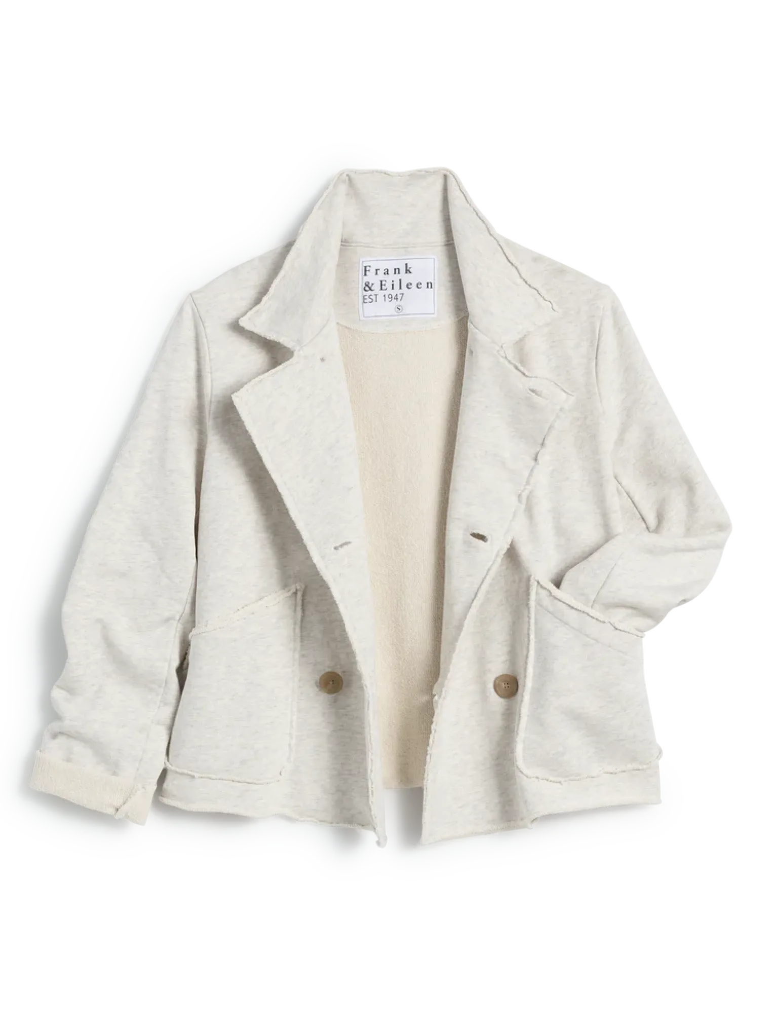 Mini Belfast Crop Fleece Peacoat Heather White Melange