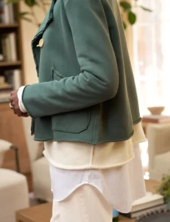 Mini Belfast Crop Peacoat Rosemary