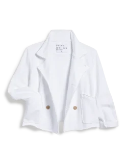 Mini Belfast Crop Peacoat White
