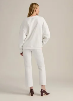 Mom Of The Year Sweatshirt White/Wisteria