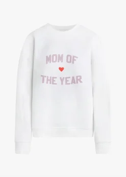 Mom Of The Year Sweatshirt White/Wisteria