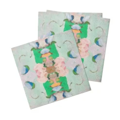 Monet's Garden Green Cocktail Napkins