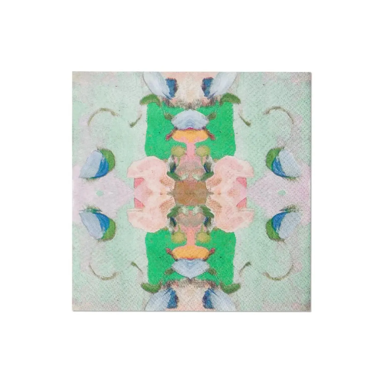 Monet's Garden Green Cocktail Napkins
