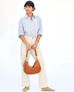 Moyen Messanger Woven Checker Natural