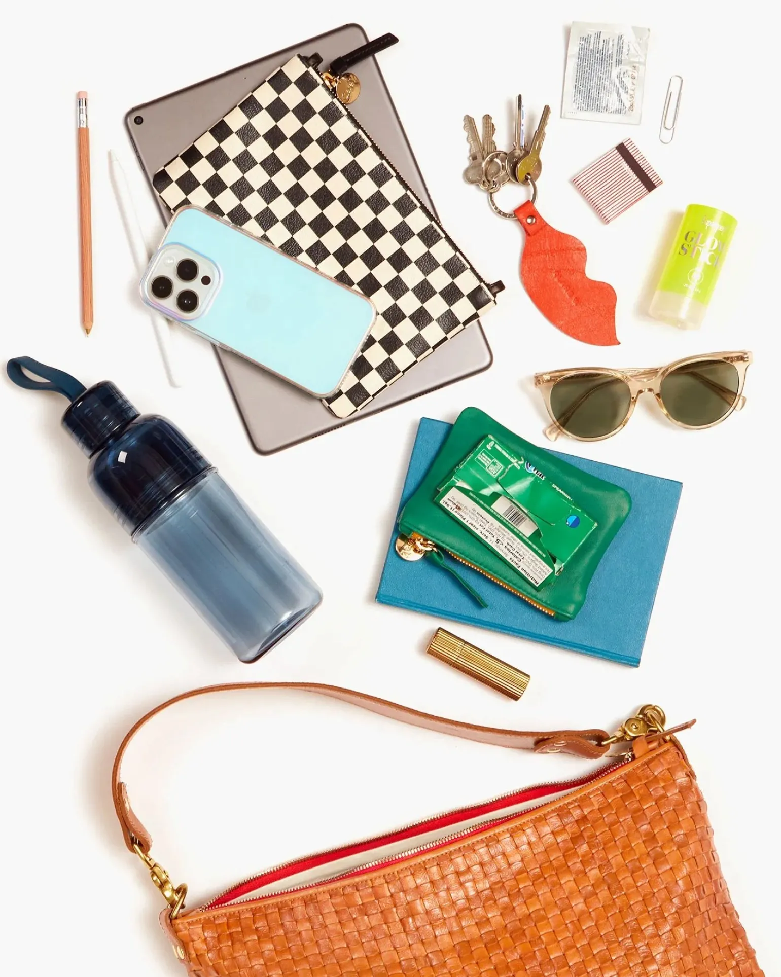 Moyen Messanger Woven Checker Natural