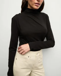 Mylie Turtleneck Top Black