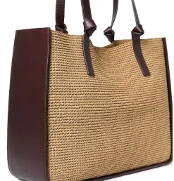 Myra Turned Out Tote w/ Knot Espresso