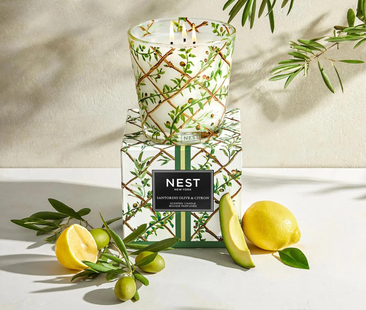NEST Specialty 3 Wick Santorini Olive & Citron