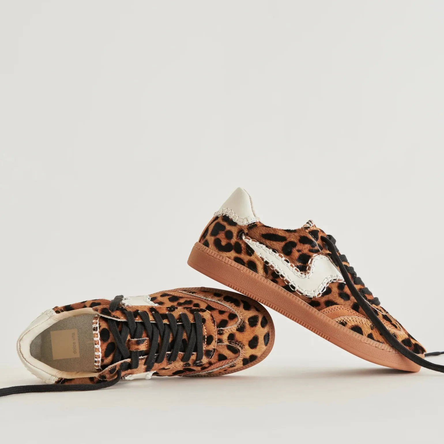 Notice Stitch Sneakers DK Leopard Calf Hair