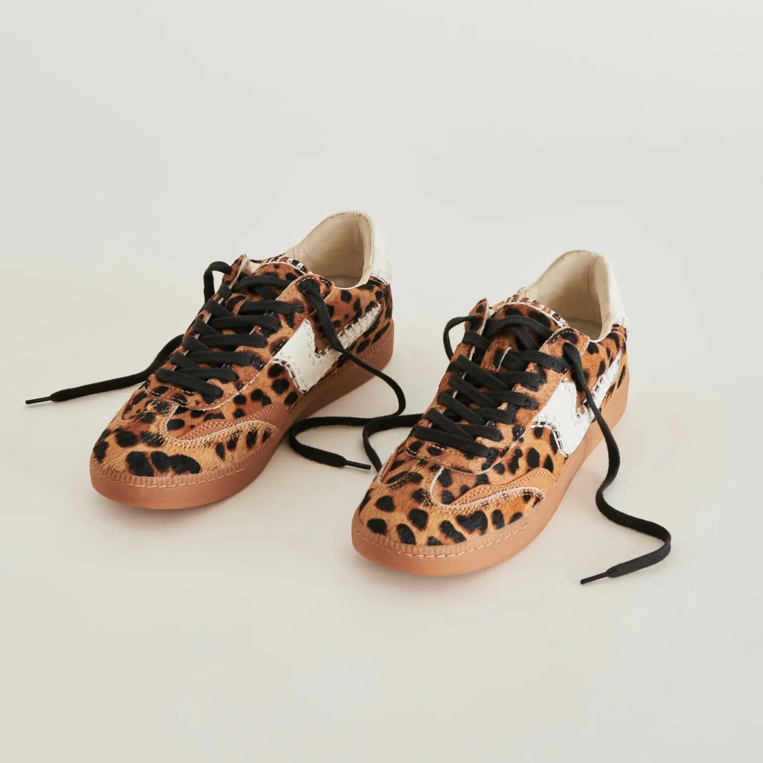 Notice Stitch Sneakers DK Leopard Calf Hair
