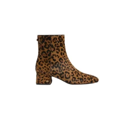 Paige Ankle Bootie Leopard Brahma Hair Leather