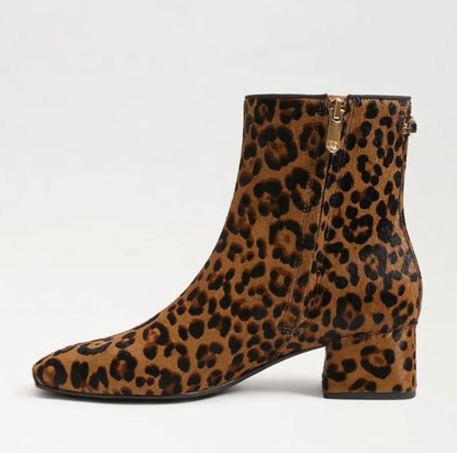 Paige Ankle Bootie Leopard Brahma Hair Leather