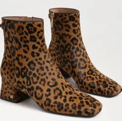 Paige Ankle Bootie Leopard Brahma Hair Leather