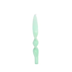 Pastel Twisted Candle Mint Green