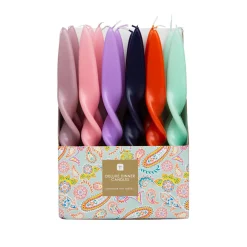 Pastel Twisted Candle Mint Green