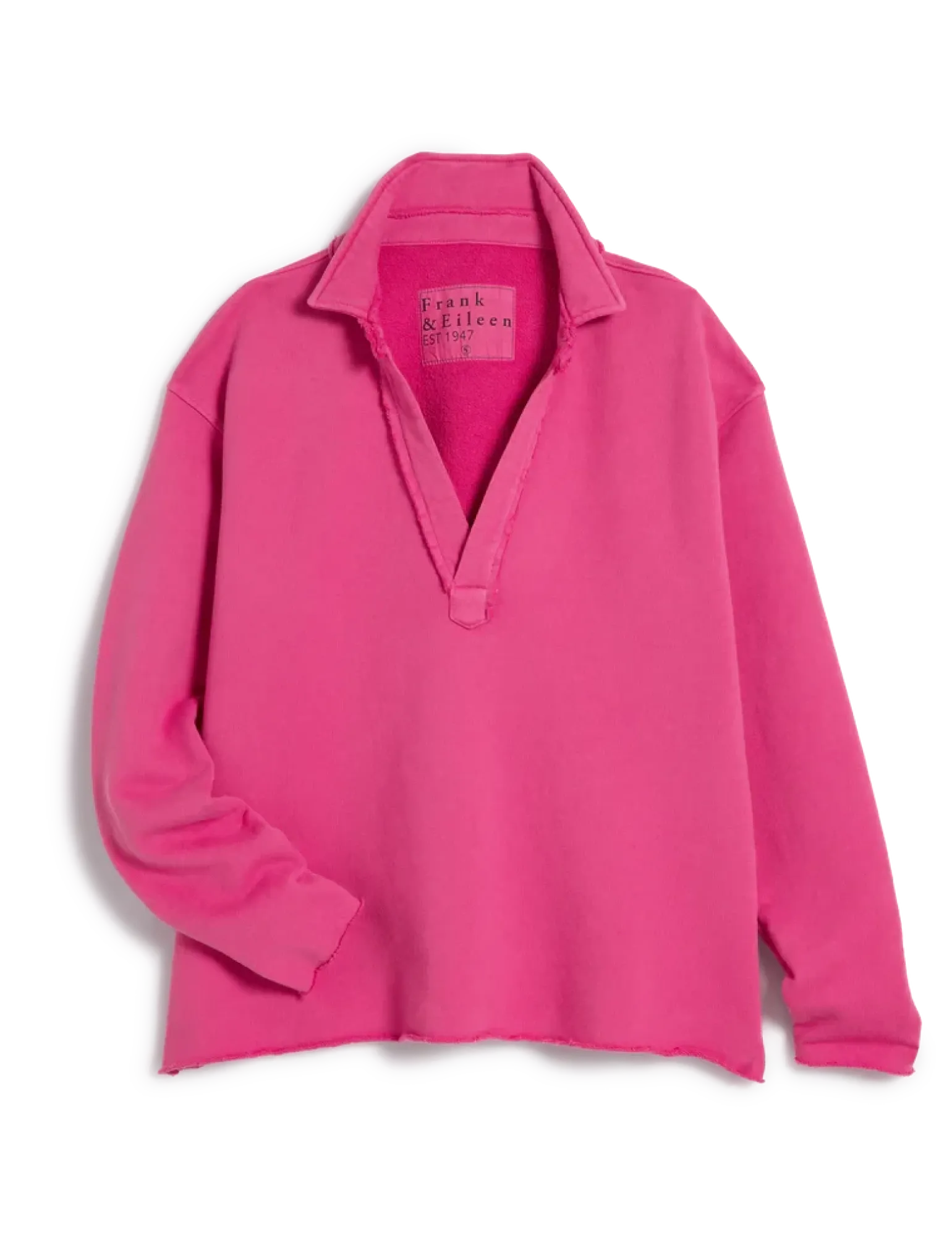 Patrick Popover Fleece Henley Rose