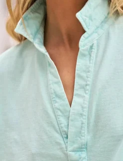 Patrick Popover Henley Dewberry Mineral Wash