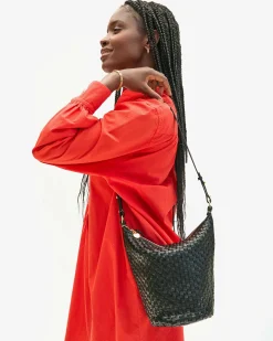 Petite Jeanne Black Woven Checker