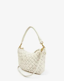 Petit Moyen Messenger Cream Puffy Woven