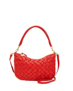 Petit Moyen Messenger Puffy Woven Rosa