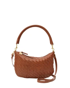 Petit Moyen Messenger Woven Zig Zag Hazelnut