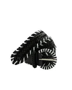 16 Ply Handwoven Belt Black/White