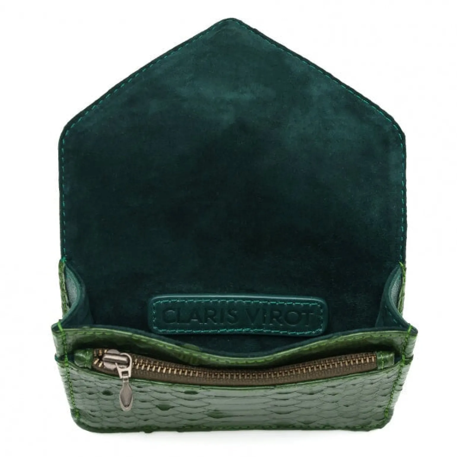 Python Card Holder Alex Bronze Green
