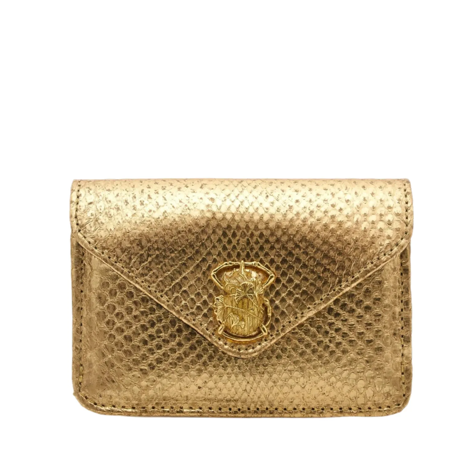 Python Card Holder Alex Gold
