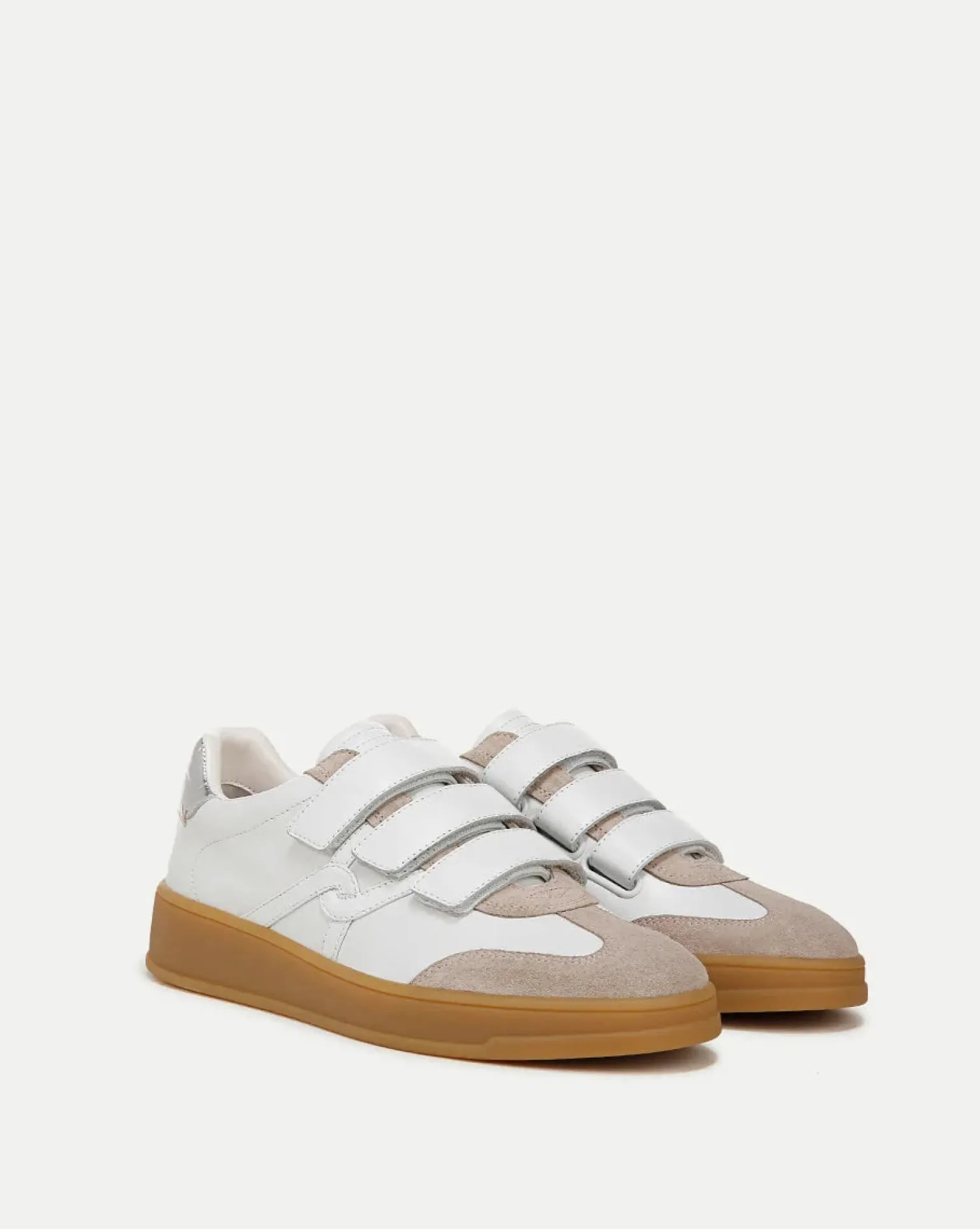 Reagan Velcro Sneaker White/Silver