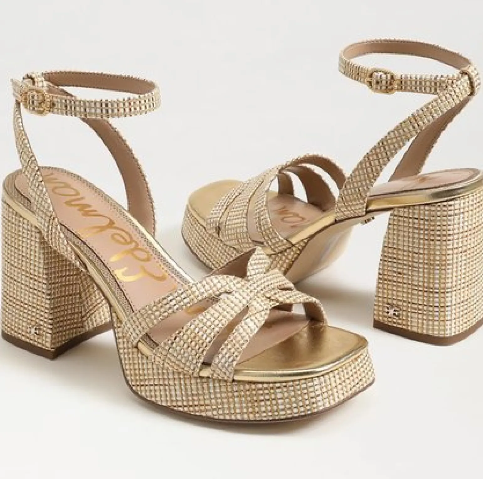 Reese Platform Heel Sandal Sand Dune Raffia