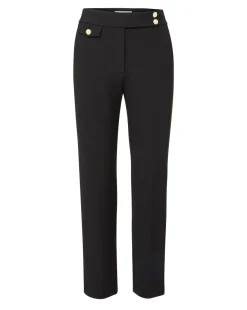 Renzo Pant Black With Gold Buttons