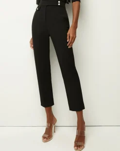 Renzo Pant Black with Silver Buttons
