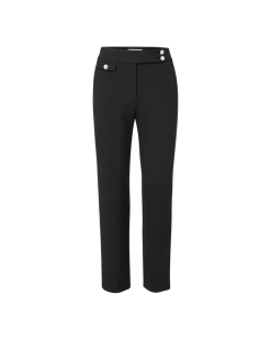 Renzo Pant Black with Silver Buttons