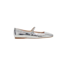 Reyes Ballet Flats Silver