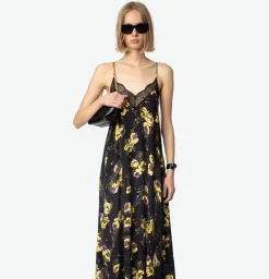 Risty Dress Black Yoko Floral Print