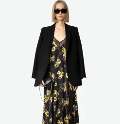Risty Dress Black Yoko Floral Print