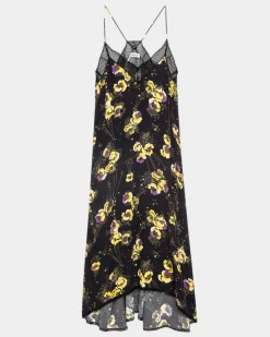 Risty Dress Black Yoko Floral Print