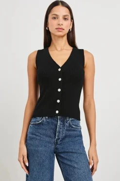Rosa Vest Black