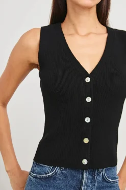 Rosa Vest Black