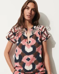 Rosie Top Painterly Lock Chalk