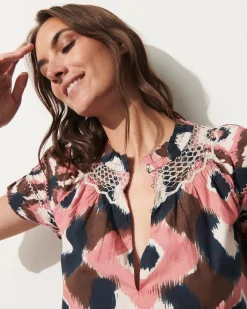 Rosie Top Painterly Lock Chalk